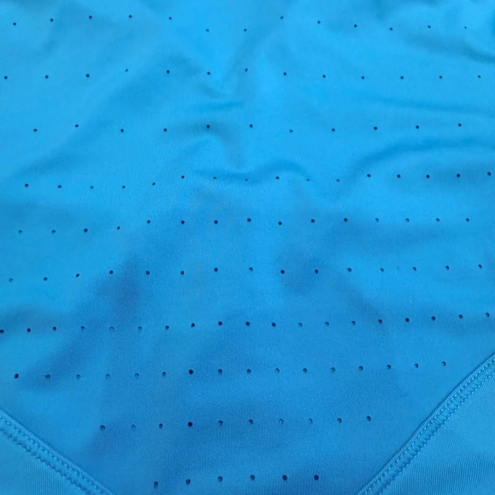 Nike Golf Dri-FIT Sleeveless Polo Medium Blue Performance Top